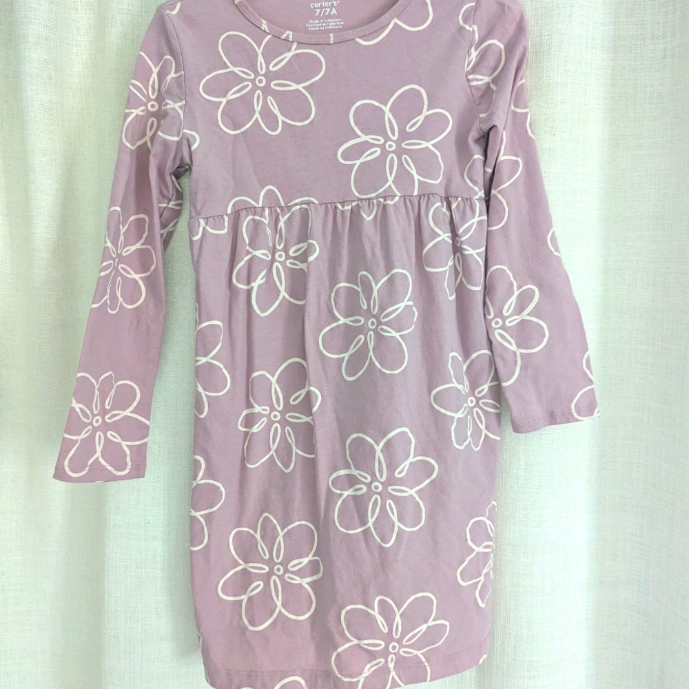 Carter's Lavender Floral Casual Dress